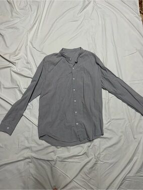 Amazon Men's Gray Button-Down Dress Shirt